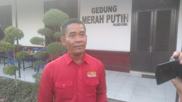 Kasubbag Humas Polres Gowa, AKP M. Tambunan, di Kabupaten Gowa, Sulawesi Selatan, Senin 11 November 2019. (Foto: Medcom.id/Muhammad Syawaluddin)