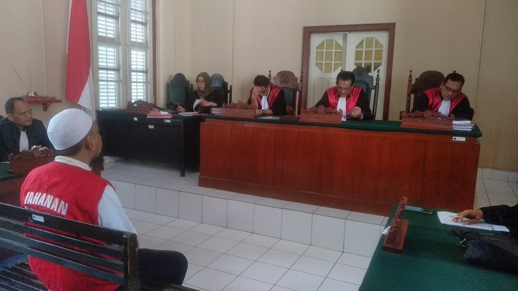 Sidang pembacaan putusan kasus penipuan umrah ABU Tours di Makassar, Sulsel. (Foto: Medcom.id/Syawaluddin)