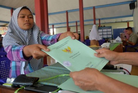 Langkah pemecahan sertifikat tanah. Foto: MI