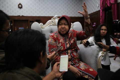 Menteri Sosial Tri Rismaharini. Foto: Medcom.id/Syaikhul Hadi