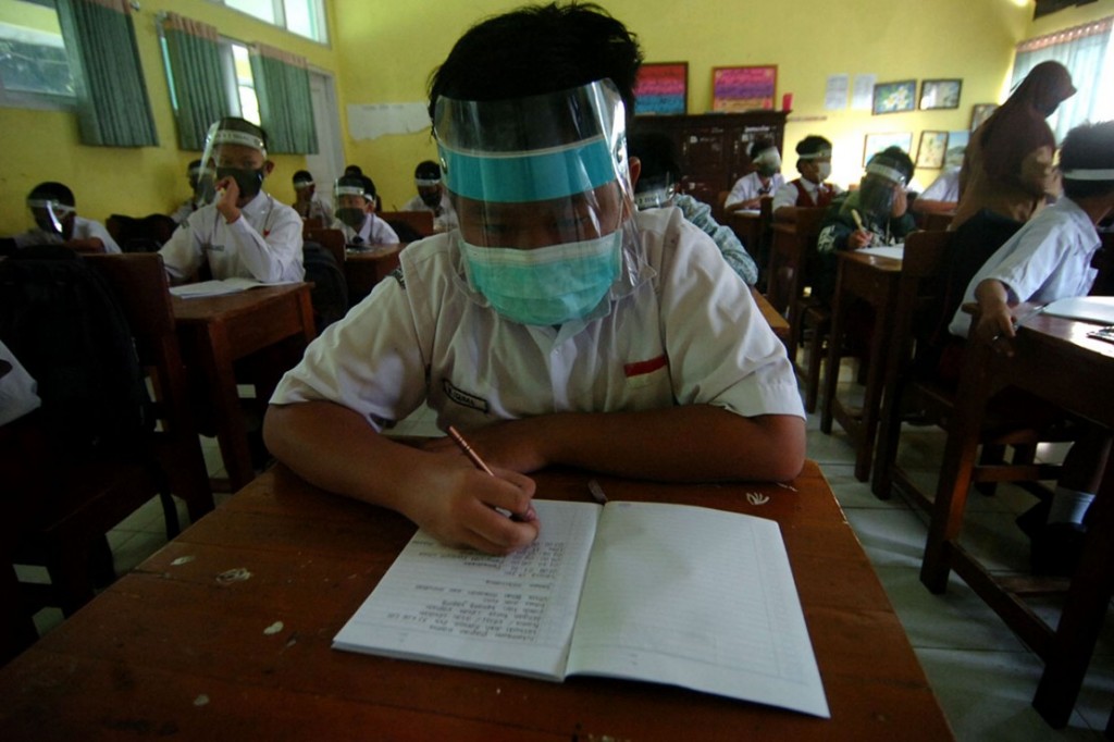 Pembelajaran tatap muka. Foto: Antara/Okky Lukmansyah