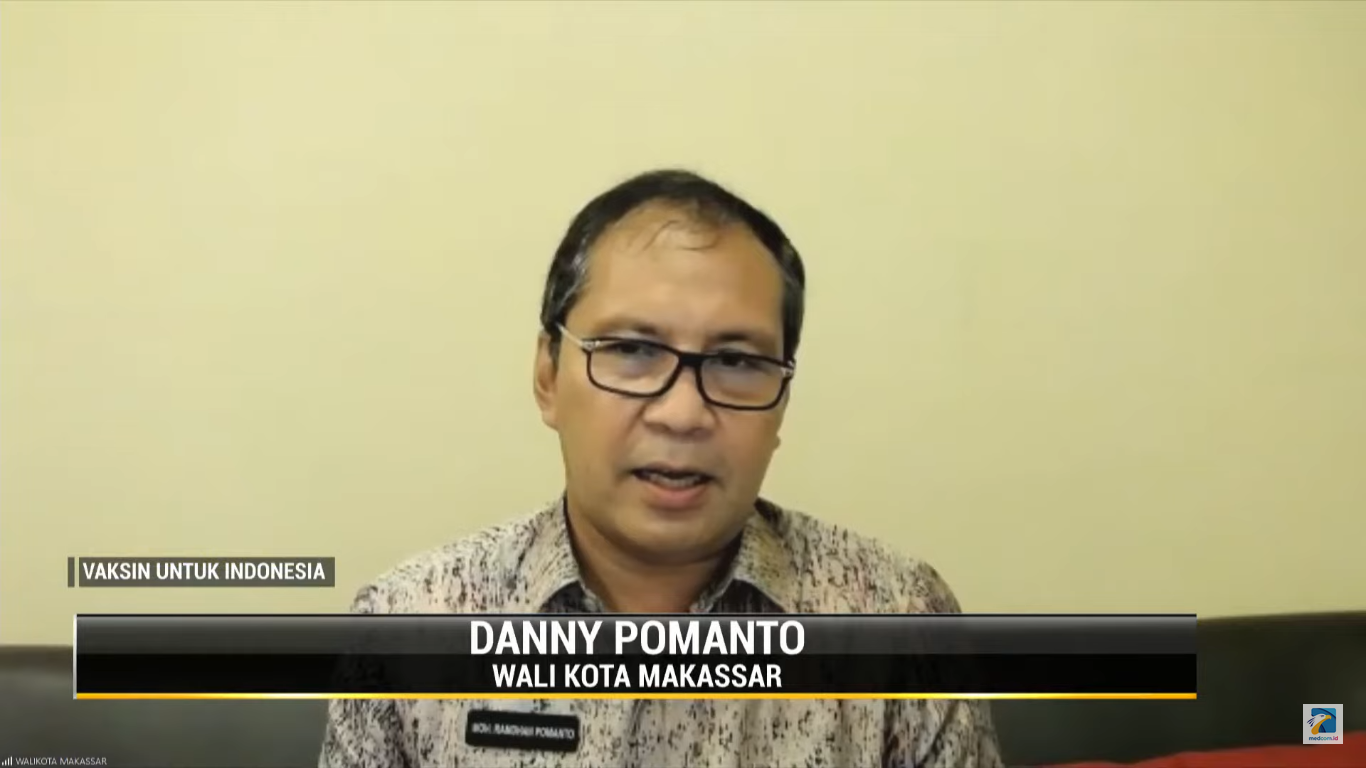 Wali Kota Makassar Danny Pomanto. Foto: Tangkapan Layar Metro TV