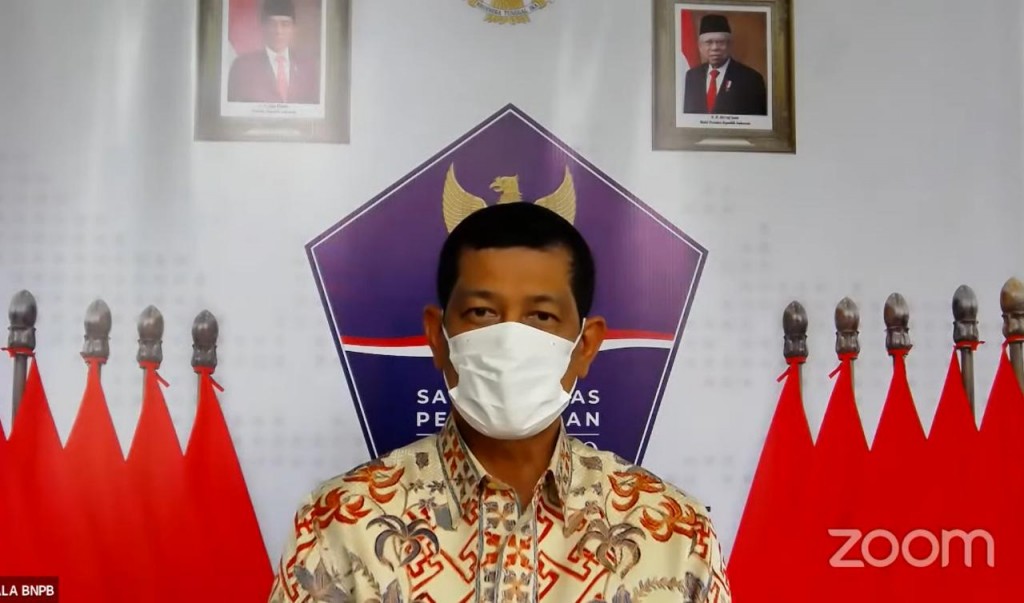 Ketua Satuan Tugas (Satgas) Penanganan Covid-19 Doni Monardo dalam Rapat Koordinasi Satgas Penanganan Covid-19 melalui akun YouTube Pusdalops BNPB.