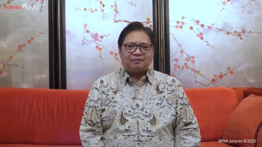 Ketua Komite Penanganan Covid-19 dan Pemulihan Ekonomi Nasional KPC-PEN Airlangga Hartarto. Dok. Biro Pers Setpres