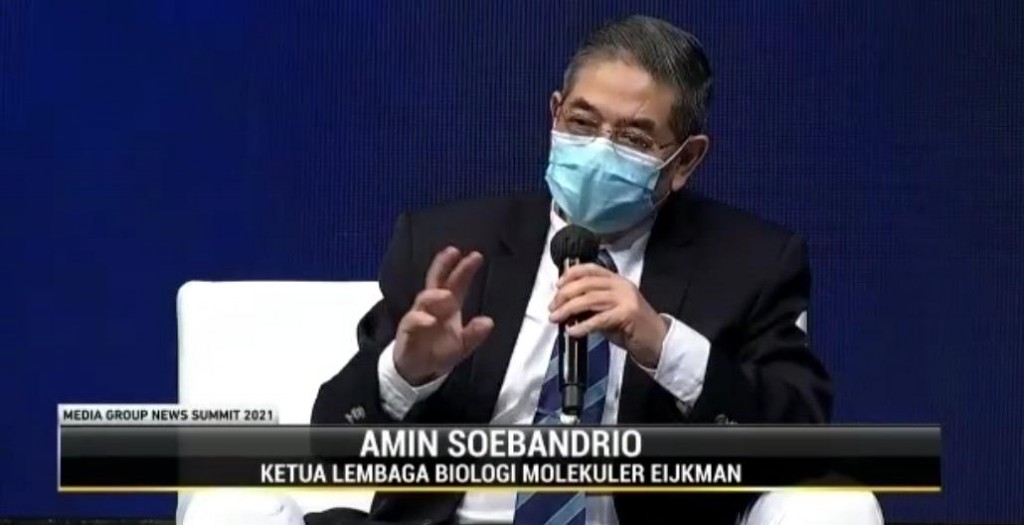 Kepala Lembaga Biomolekuler Eijkman Institute Amin Soebandrio. Medcom.id/Theofilus Ifan Sucipto