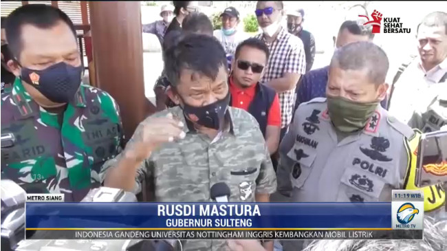 Gubernur Sulawesi Tengah, Rusdi Masturam. Metro TV