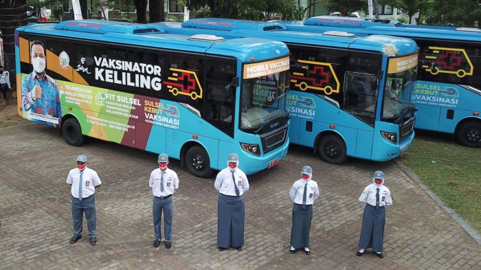 Mobile Vaksinator Sulsel. Dok Pemprov Sulsel/MI