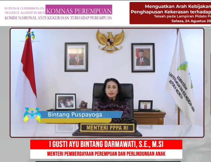Menteri PPPA, I Gusti Ayu Bintang Darmawati (Foto: Youtube)