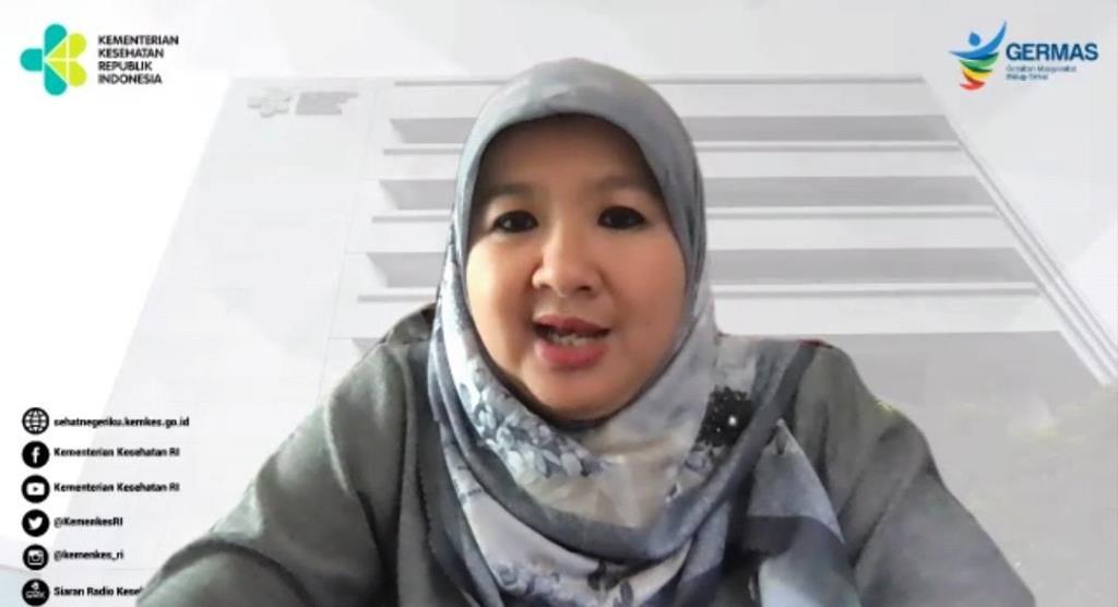 Juru bicara vaksinasi Kemenkes Siti Nadia Tarmizi dalam telekonferensi, Minggu, 3 Januari 2021. Foto: Dok Kemenkes