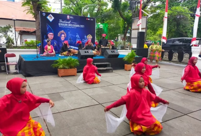 Festival Gerakan Cinta Budaya 2021 Kota Makassar. ANTARA/HO-Pemkot Makassar.