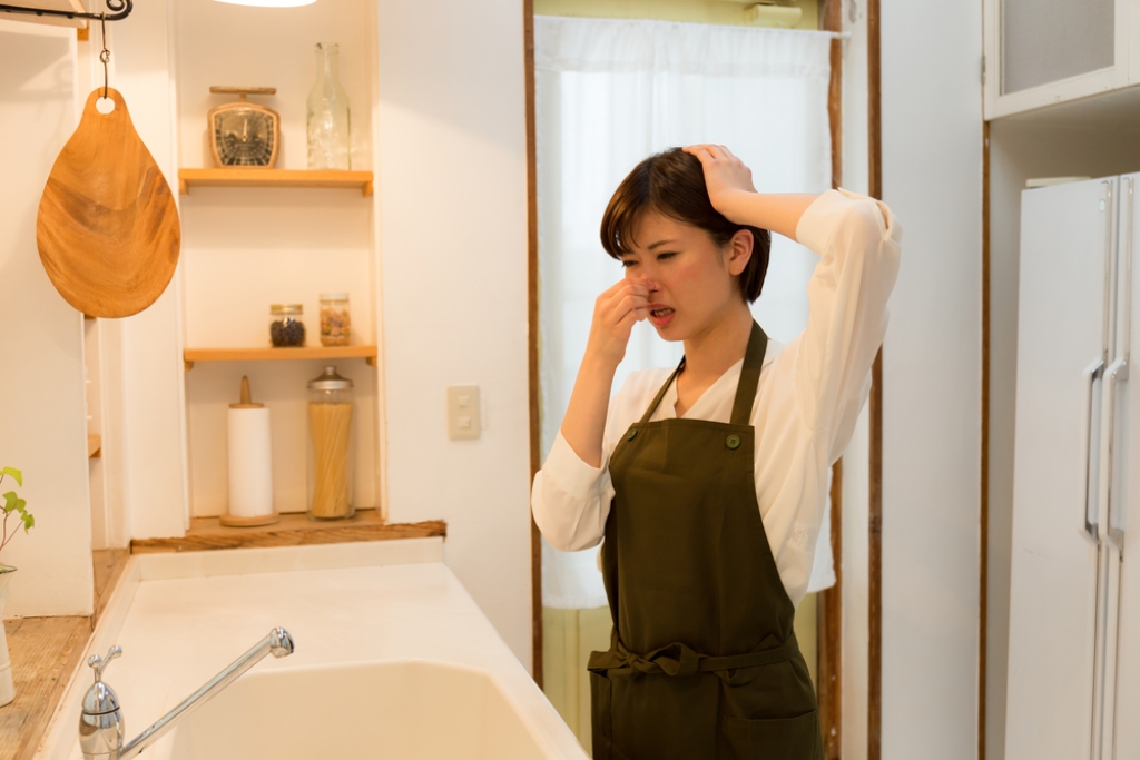 Sumber bau di dapur yang lupa dibersihkan. Foto Shutterstock