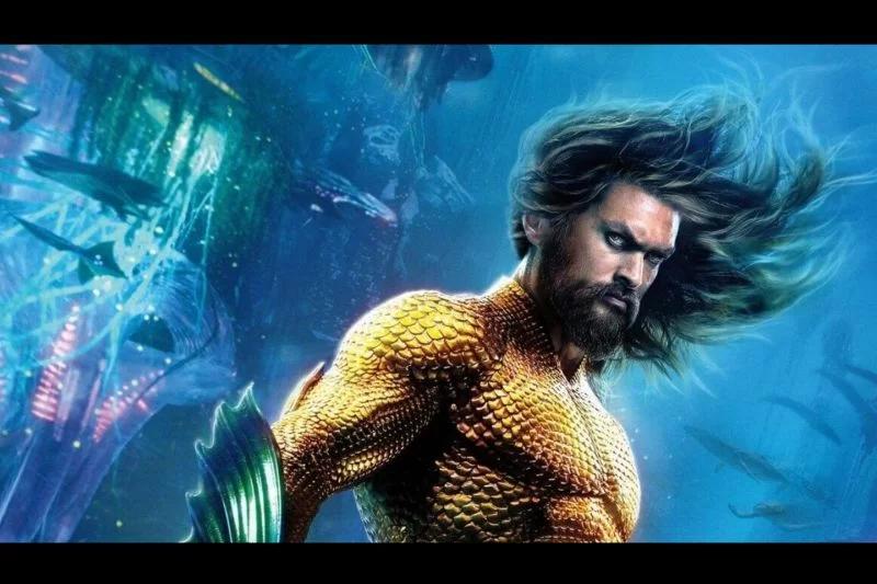 Aktor Jason Momoa dalam film Aquaman, 2018. Foto: Antara/HO-Warner Bros via IMDb