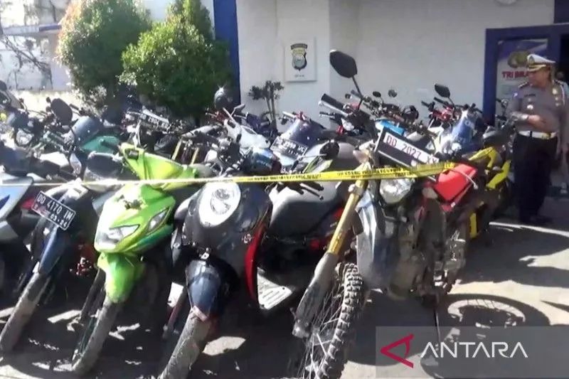 Operasi Kamtibmas, Polrestabes Makassar Amankan 135 Motor Balap Liar