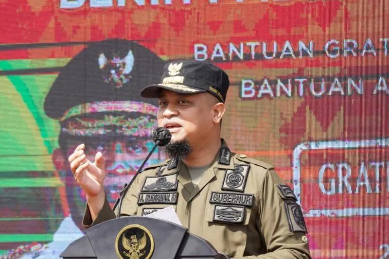 Gubernur Sulawesi Selatan Andi Sudirman Sulaiman.Foto: Antara/HO-Pemprov Sulsel