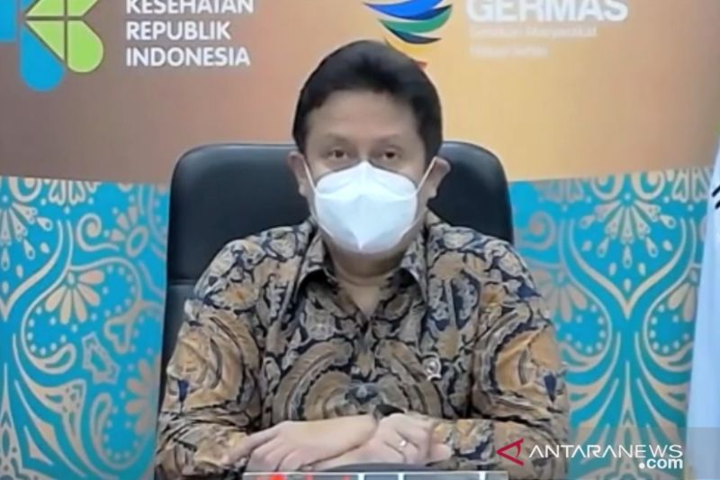 Menteri Kesehatan RI Budi Gunadi Sadikin saat menyampaikan keterangan pers yang diikuti dari YouTube Kemenkes RI di Jakarta, Selasa, 11 Januari 2022. Foto: Antara/Andi Firdaus