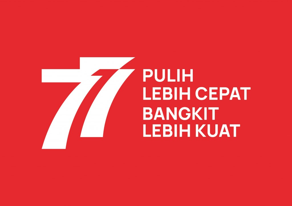 Logo HUT RI ke-77.