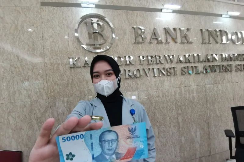 llustrasi uang Rupiah Tahun Emisi (TE) 2022 yang layanan penukarannya dapat melalui kas keliling Kantor Perwakilan Bank Indonesia Sulsel. ANTARA/HO/Masyudi