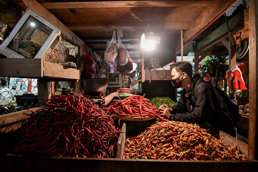 Ilustrasi pedagang cabai di pasar. Foto: dok MI/Andri Widiyanto.