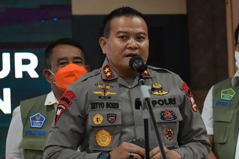 Wakil Komandan Korps Brimob Polri Irjen Pol. Setyo Boedi Moempoeni Harso menyampaikan keterangan di Jakarta, Rabu (12/10/2022). (ANTARA/HO-Divisi Humas Polri)