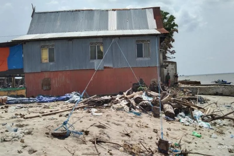 Ratusan Rumah di Pesisir Pantai Jeneponto Sulsel Terancam Abrasi