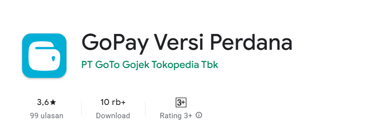 apilikasi gopay. Foto: screenshoot playstore 