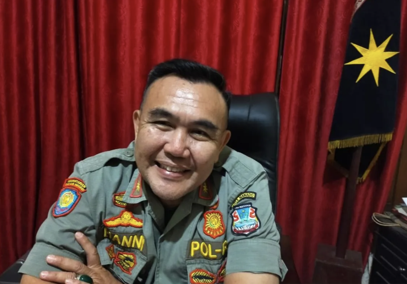 Kasat Pol--PP Manado Yohanes Waworuntu 